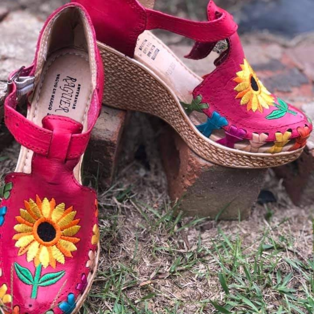 Mexican Huaraches Artesian women's wedge sandal